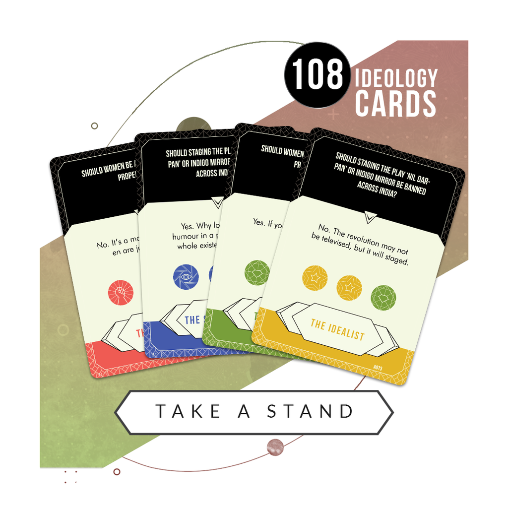 sample cards from the shasn boardgame. gerrymander your way to political power.